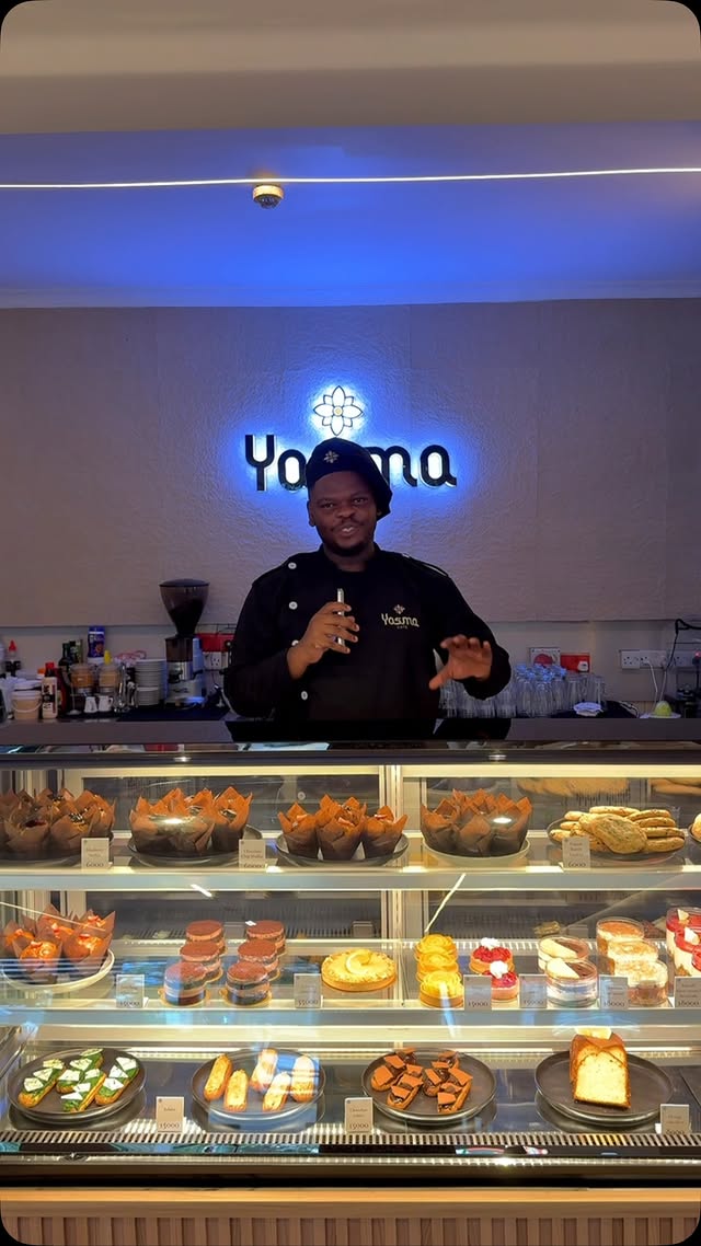 Yasma Cafe team behind the pastry counter